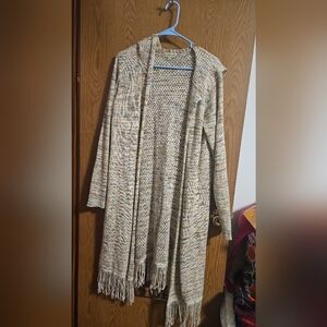 Multicolor Knit Long Cardigan